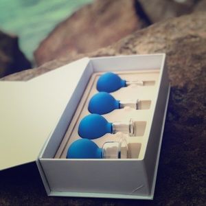 Glass cupping massage therapy